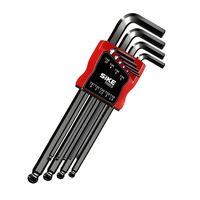 9pcs Kunci Allen Universal Berkualitas Tinggi dari Baja Chrome Vanadium, Kunci Hex, Kunci Torx