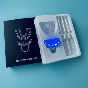 Kit completo de blanqueamiento dental en casa con luz LED incluida