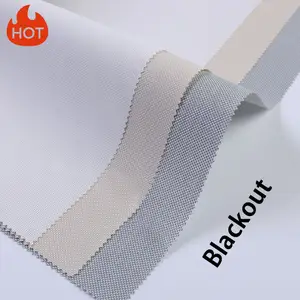 Wholesale window decorative fabric Tejido protector solar breathable polyester blinds roller pvc sunscreen fabric for windows