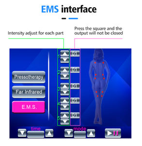 Dikey 2'si 1 Arada Presoterapi Hava Basınçlı Vücut Masajı Vücut İnceltme Kompresyon Terapi Makinesi Lenf Drenaj - Product Image 3