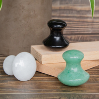 Quartz Rose Naturel Vert Aventurine Visage Guasha Pierre Blanc Jade Visage Yeux Masseur Grattage Personnalisé Champignon Gua Sha Outil