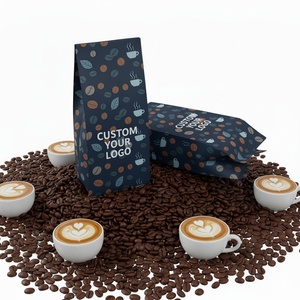 ถุงกาแฟพิมพ์ลายตามสั่งแบบมีก้นขยายพร้อมวาล์ว ป้องกันความชื้น ผลิตจากฟอยล์ไมลาร์ สำหรับบรรจุเมล็ดกาแฟ 500 กรัม 1 กิโลกรัม โรงงานรับผลิตแบบ OEM - Product Image 2