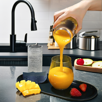 Oplaadbare draagbare USB elektrische blender met mini beker voor reizen, buitengebruik & huishoudelijk gebruik, enkele/dubbele bekers