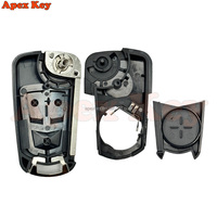Boîtier de clé de voiture à 2 ou 3 boutons pour Opel Corsa D, Vauxhall Astra H, Vectra C, Zafira, Astra, Vectra, Signum