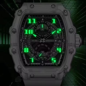 Nouvelle montre pour homme Drioshipping, design tonneau, étanche, montre de sport de luxe pour homme - Product Image 5