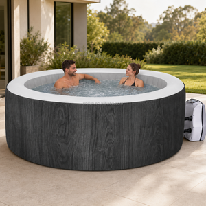 Vente en gros de spa gonflable rond 204x70cm, spa extérieur portable, bain à remous, <span class=keywords><strong>piscine</strong></span> de massage avec installation rapide - Product Image 6