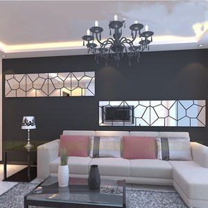 Autocollant <span class=keywords><strong>mural</strong></span> moderne en vinyle pour la maison, décoration murale en acrylique, <span class=keywords><strong>miroir</strong></span>, autocollant <span class=keywords><strong>mural</strong></span> amovible pour le salon, accessoire suspendu - Product Image 3