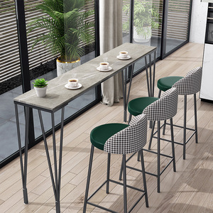 Juego de Bar de Lujo Nórdico - Mesa de Piedra Sinterizada con Taburetes para Sala de Estar y Balcón - Product Image 2