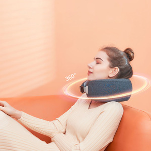 Masajeador de cuello almohada alivio del dolor Oficina Coche portátil viaje amasado <span class=keywords><strong>Shiatsu</strong></span> anillo en U en forma de Usb carga cuello almohada masajeador - Product Image 3