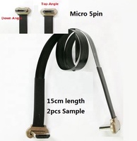 Câble FFC plat micro fin FPV vers USB 3.1 Type C pour appareil photo, conception inclinée