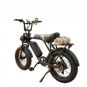 Vélo de montagne électrique avec cadre en acier carbone, pneus de 20 x 4 pouces, batterie lithium 48V10Ah et freins à disque hydrauliques doubles. - Product Image 3