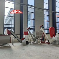 Usine de fabrication d'aliments pour volailles LIMA 100 kg/h avec mélangeur et broyeur, prix des équipements de traitement des aliments pour bétail