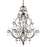 Lustre en cristal de salon rétro européen personnalisé Hôtel Art Design Château Escalier Lustre à bougie extra large