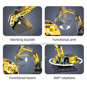 Cada C65003W excavadora pesada juegos <span class=keywords><strong>de</strong></span> bloques <span class=keywords><strong>de</strong></span> construcción camión ingeniería DIY montaje juguetes ladrillos educativos <span class=keywords><strong>para</strong></span> niños - Product Image 5