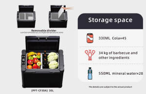 Compresor inversor de CC GCSOAR, neveras portátiles para coche, Mini Nevera portátil para coche de 50L, nevera portátil Solar de 50L - Product Image 2