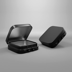 Archibald <strong>Custom</strong> Child Resistant Metal <strong>Tin</strong> <strong>Box</strong> Black White <strong>5</strong> Pack Pre Rolled Cigarette <strong>Tin</strong> <strong>Box</strong> Flip Top Pre Roll <strong>Tins</strong> <strong>Box</strong> - Product Image 2