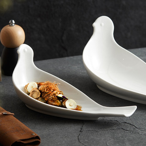 Assiettes en porcelaine pour salades, vaisselle de restauration pour restaurants, 12/14 pouces - Product Image 3