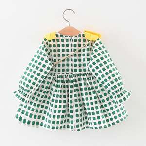 Ropa Infantil, Moda Japonesa y Coreana de Verano, Lindo Vestido Verde con Flores para Niña, de Fábrica en China - Product Image 4