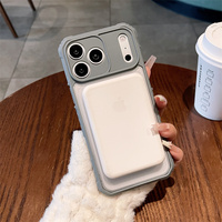 Étui magnétique rayé résistant aux chocs et aux rayures, avec cadre en TPU souple et coque arrière rigide en PC pour iPhone 17/17 Pro/17 Pro Max