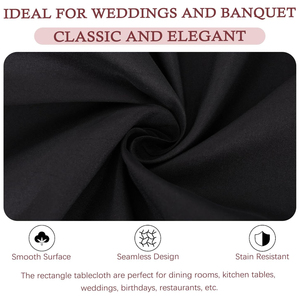 Wholesale Premium Quality Woven Multicolor 100% Polyester OEKO-TEX Certified Wedding Tablecloths for Hotel Wedding Party Picnic - Product Image 5