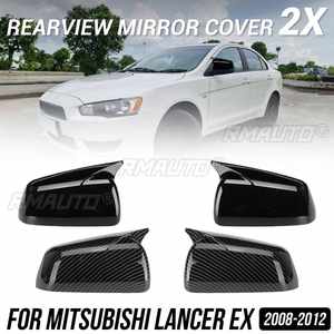 Car Side Door Rearview <b>Mirror</b> Cover Cap Trim Shell <b>Sticker</b> <b>for</b> Mitsubishi Lancer EX 2008-2012 Car Styling Accessories Part - Product Image 1