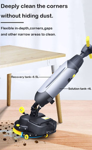 C430BN mini machine à laver manuelle portative compacte automatique à pied derrière l'épurateur de sol pour bureau entrepôt magasin - Product Image 5