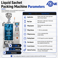 Mesin Pengemas Sachet Sirup Madu Otomatis Dengan Pompa Piston Kontrol PLC untuk Kemasan Stick dan Output 20-60 Sachet/Menit