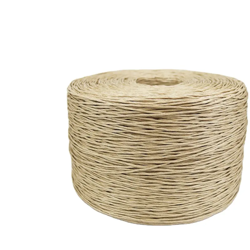 1/2/4 mm thickness 1000m long kraft paper string twist rope for decoration