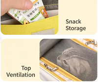 Sac à dos portable pour chat et chien en tissu Oxford, fermeture éclair, transport à la main, durable, respirant, grande taille, vente chaude
