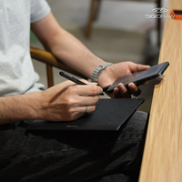 DigiDraw T410 en stock, 16384 niveaux, design fin, stylet sans batterie, tablette graphique avec stylet USB-C pour étudiants