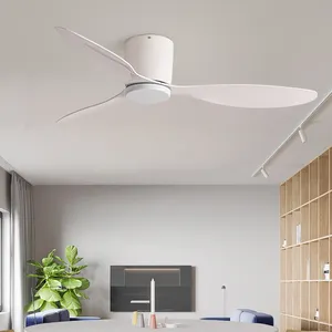 Fábrica fornecedor 52 polegadas ventiladores de teto para teto baixo quarto ventilador de teto decorativo sem luz