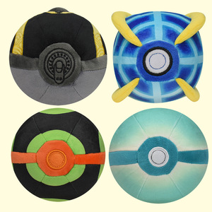 Vente en gros Anime Poke Ball Peluche Master Ball 5 pouces PP Coton Peluche Pokeball pour Décoration - Product Image 3