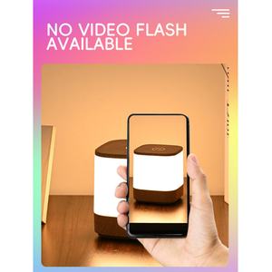 Veilleuse d'ambiance LED minimaliste moderne pour chambres à coucher, petite taille, carrée, à commande tactile, personnalisable en usine, en plastique, à piles - Product Image 4