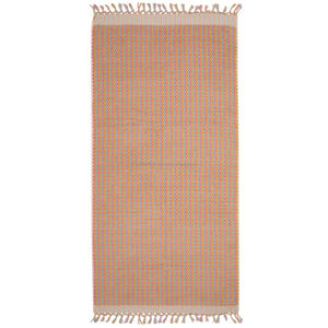 Handloomed Turkish Towel fait à la main modèle de pompon de luxe multicolore Bath and Hand sizes set hammam hammam. - Product Image 2