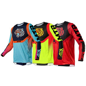 Ropa de Ciclismo para Adultos, Jersey de Ciclismo de Montaña de Poliéster, Jersey de Ciclismo Ligero de Manga Larga, <span class=keywords><strong>Camiseta</strong></span> de Ciclismo de Montaña de Secado Rápido - Product Image 1