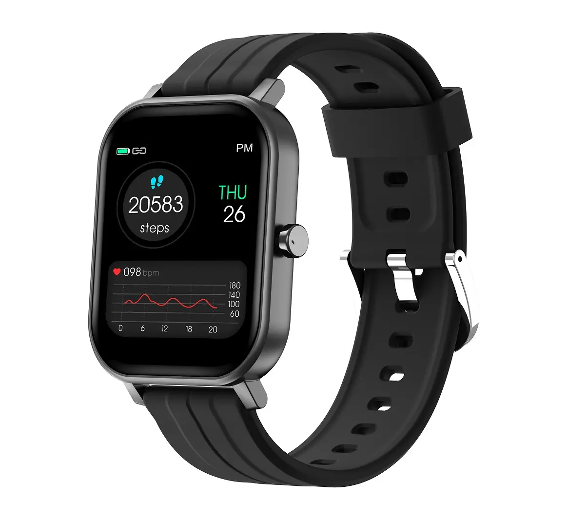 Reloj Smart Watch VS10 1.65 "IPS TFT180mAh心拍数モニタリング血中酸素電話音楽ハンドウォッチAndroidスマートウォッチ