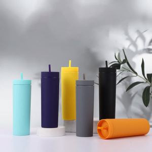 Gobelets en plastique réutilisables colorés avec pailles, écologiques et de qualité alimentaire |   Multifonctionnel pour la maison, le bureau et l'extérieur - Product Image 6