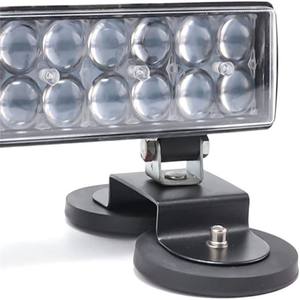 Support de barre de lumière magnétique Supports de montage universels pour lampe de travail Support à ventouse solide avec botte en <span class=keywords><strong>caoutchouc</strong></span> pour lampe de conduite tout-terrain - Product Image 6