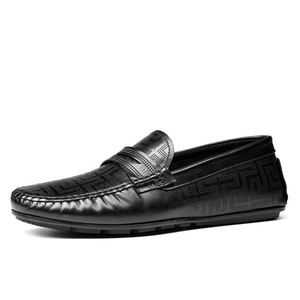Nouvelles chaussures pour hommes en cuir souple Evergreen, à enfiler, motifs tendance, design mignon, pour le bureau, la carrière, les occasions décontractées, confortables - Product Image 3