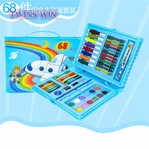Outils de dessin Ensemble Maternelle Neuf <span class=keywords><strong>68</strong></span> pièces stylo aquarelle peinture ensemble pour cadeaux d'école d'école de papeterie ensemble d'art pour enfants 006 - Product Image 2