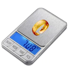 100g/0,01g 200g/0,01g 500g/0,1g 1kg/0,1g mini Balanza de bolsillo precisa joyería pesaje Balanza de peso de diamante digital