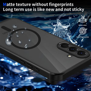 Funda Magnética con Parachoques para Samsung <span class=keywords><strong>Galaxy</strong></span> A57 A37 A17 A07 A56 A36 A06 A55 A35 A25 A15 A05 A54 A14, Carcasa Trasera Rígida Mate - Product Image 2