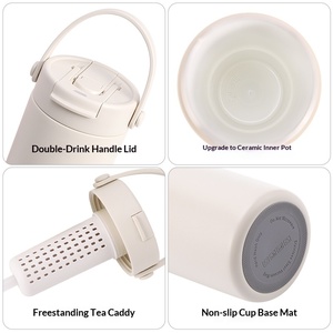 Nuevo Vaso Térmico <span class=keywords><strong>de</strong></span> Acero Inoxidable Engrosado con Asa, <span class=keywords><strong>de</strong></span> Gran Capacidad, Aislado, Portátil, para Café, Bebidas Frías y Agua, Ideal para Coche - Product Image 4