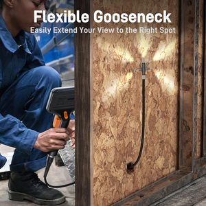 Tổng thể chọn teslong 5ft công nghiệp nội soi kiểm tra máy ảnh hai chiều khớp nối borescope ánh sáng linh hoạt khớp nối thăm dò - Product Image 4