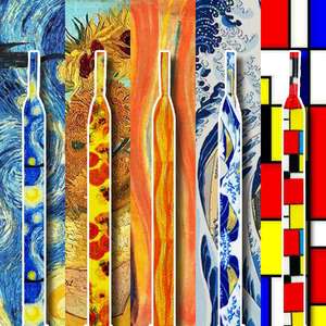 เชือกผูกรองเท้ายืดหยุ่นหลากสีสัน ลายพิมพ์คลื่นอุกิโยะเอะของแวนโก๊ะ สำหรับตกแต่งรองเท้าผ้าใบ ขายส่งสำหรับสไตล์ลำลองและกีฬา - Product Image 2