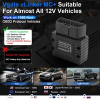 Vgate-herramienta de diagnóstico de coche vLinker MC +, escáner OBD2 inalámbrico 4,0, compatible con protocolos OBDII para Android e IOS