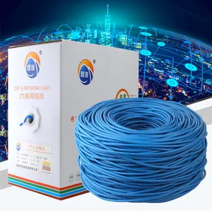 2022 Fabriek Groothandel Afgeschermd 23awg 0.57Mm Cca ftp Utp 305 Meter Cat6 Netwerkkabel