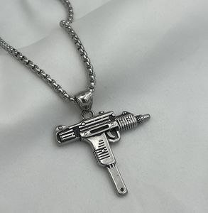 התאמה אישית חדשה uzi & Ak-47 שרשרת תליון 316L שרשרת מתכת בסגנון צבאי נירוסטה - Product Image 5