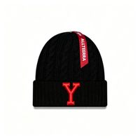 Bonnet côtelé personnalisé avec revers, broderie de logo OEM, patch tissé, marque privée, pour cadeau promotionnel