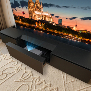 Meuble de cinéma maison pour projecteur UST, design personnalisé, auto-assemblage, 100 pouces, plat, laser <span class=keywords><strong>TV</strong></span> intégré, Nothing Projector - Product Image 4